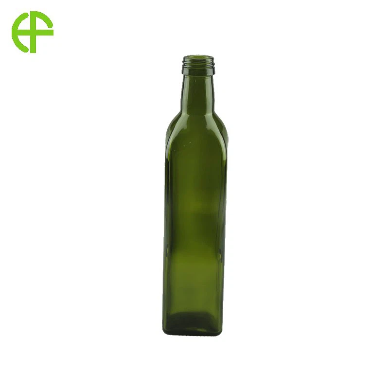 Vihreä lasi oliiviöljypullot